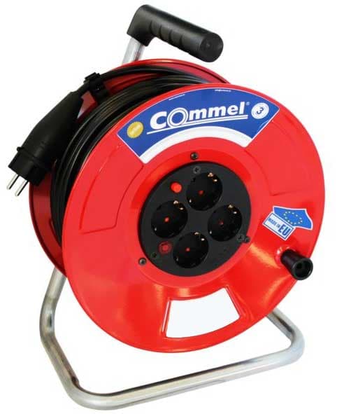 Commel Produžni kabl na metalnoj motalici monofazni 40m 3G2.5 C0910