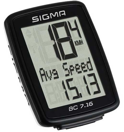 Sigma Digitalni kilometar sat za bicikliste sa 7 funkcija BC 7.16
