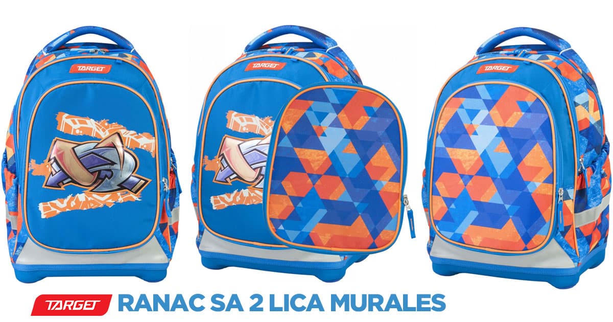 TARGET Ranac Sa 2 Lica - Školski, Anatomski - MURALES 21360