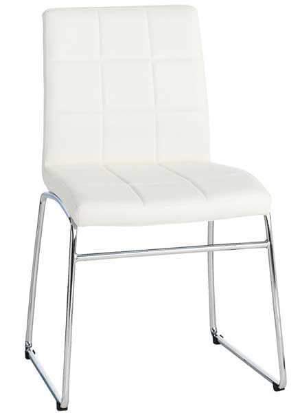 Trpezarijska stolica Albo Single White