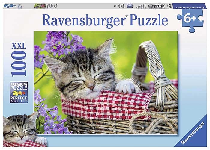 Ravensburger XXL Puzzle 100 delova - Usnulo mače 10539