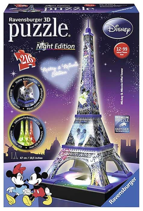 Ravensburger 3D Puzzle sa LED svetlom Disney - Ajfelova kula u Parizu 12520