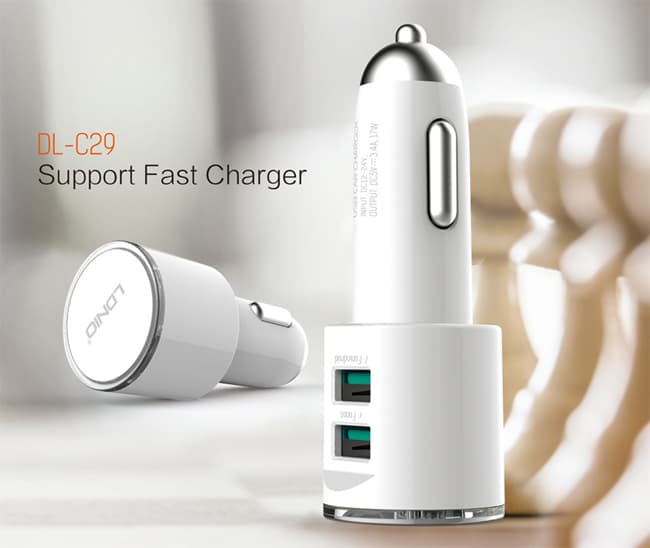 USB punjač iz priključka za upaljač u automobilu LDNIO DL-C29