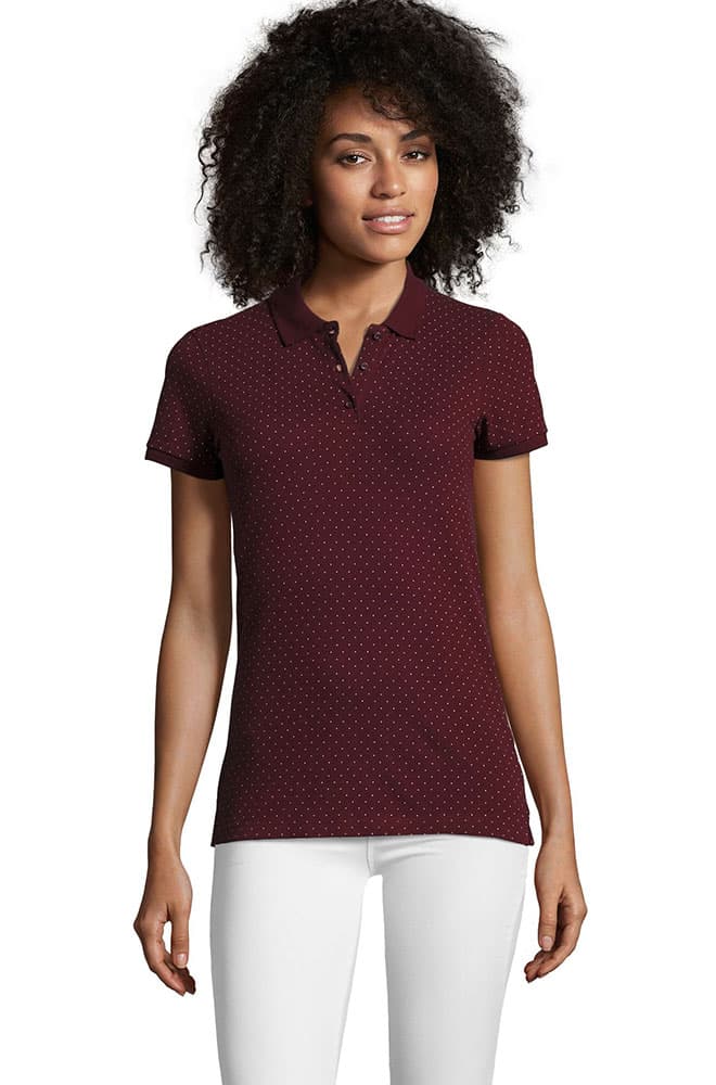 Ženska majica sa kragnom Brandy Burgundy veličina XS Sols 01707