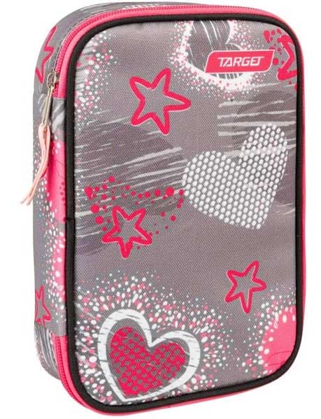 Target Puna pernica Multy Grey Hearts 26264
