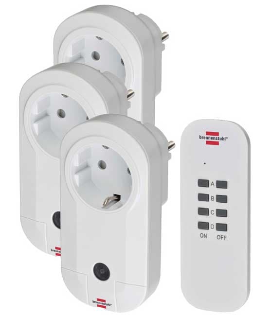 Brennenstuhl Strujne utičnice sa daljinskim upravljačem 1 + 3 RC-CE1-3001DE3726