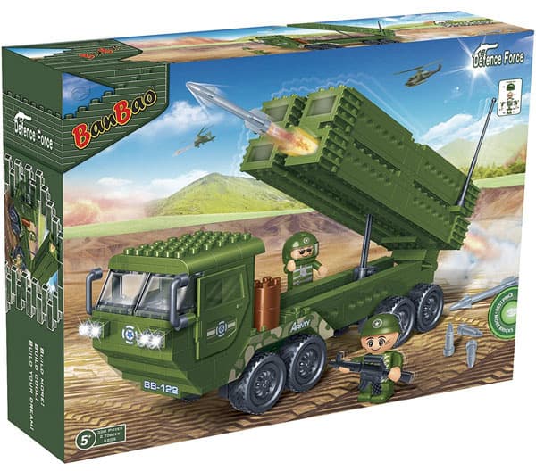 BANBAO Kocke Defence Force Vojni kamion sa raketama - Military truck with rockets 6205