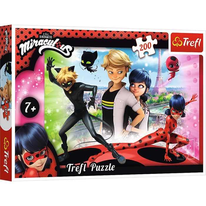 Trefl puzzle Miraculous Marinette i Adrien 200 delova