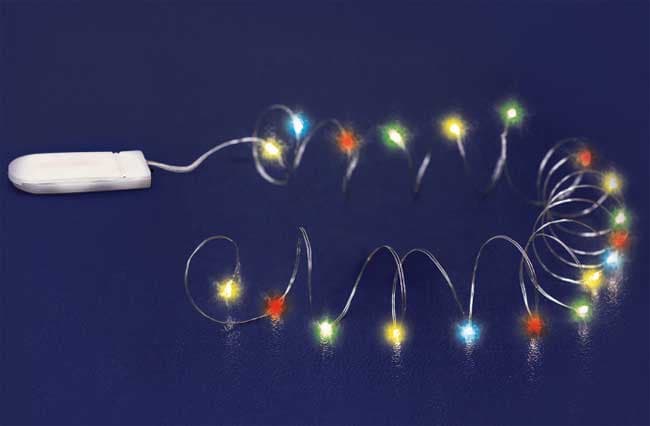 Dekorativne LED lampice na baterije 20 Multicolor LED MLF20/M