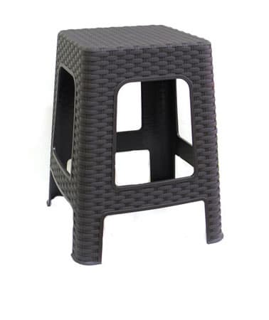 Ratan tabure 36cm crni