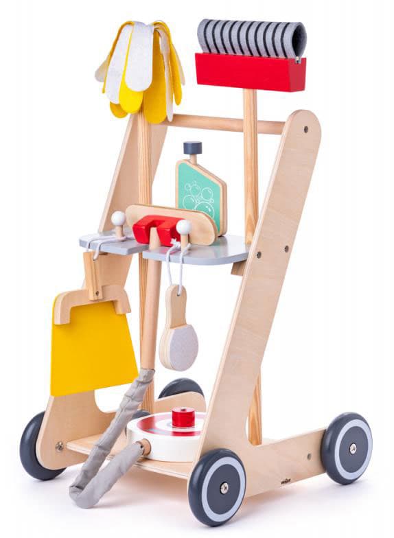 Set za čišćenje na kolicima Woodyland 91934