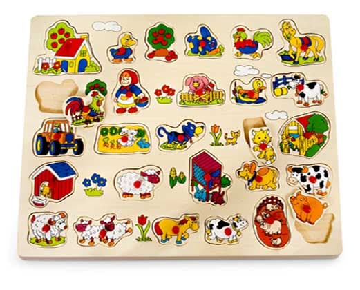 Pino Toys Velika drvena uklapalica Farma