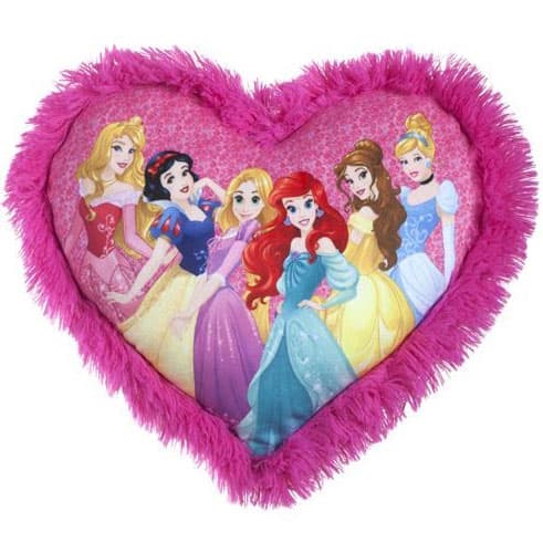 Ukrasni dečji jastučić Disney Princess - srce