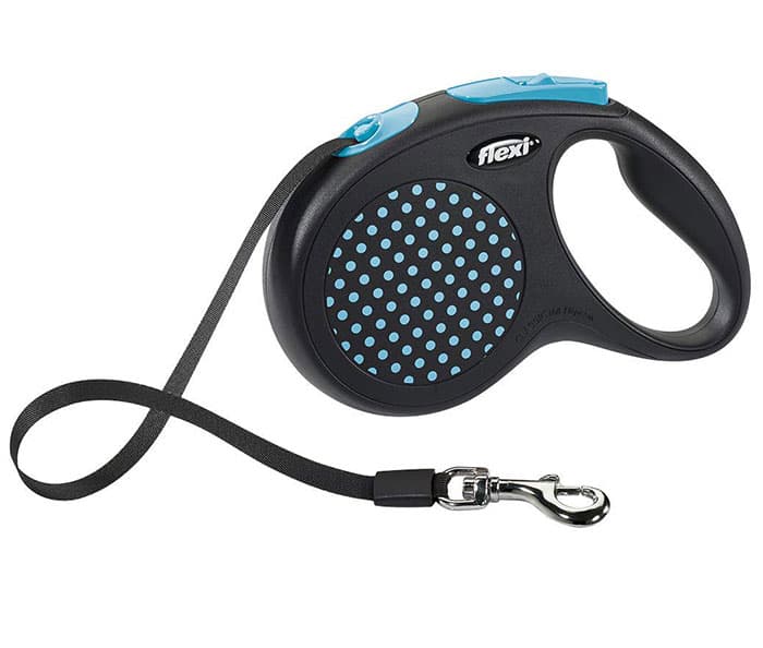 Povodac za psa Flexi Design M Tape 5m Blue