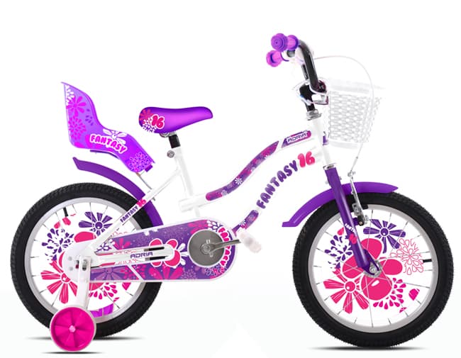 Dečiji bicikl Adria Fantasy 16HT belo ljubičasta 920124-16