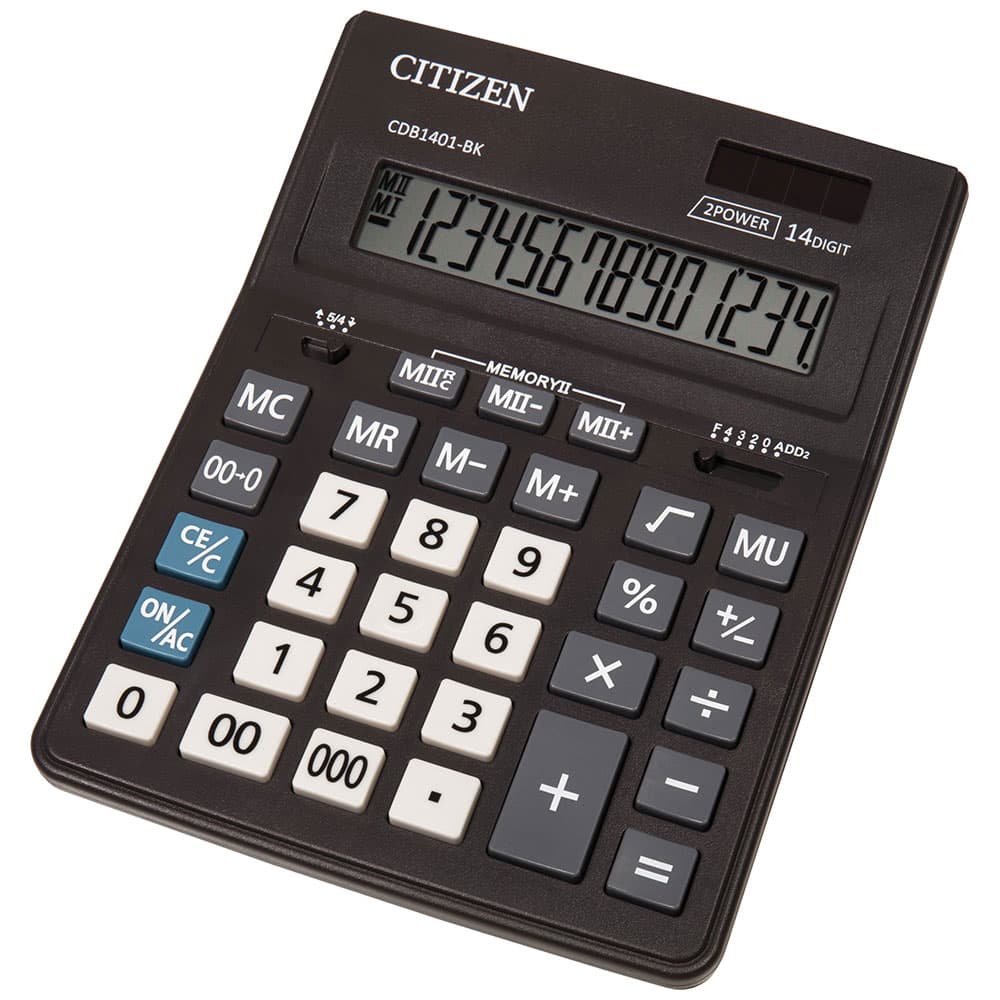 Stoni poslovni kalkulator Citizen CDB1401-BK