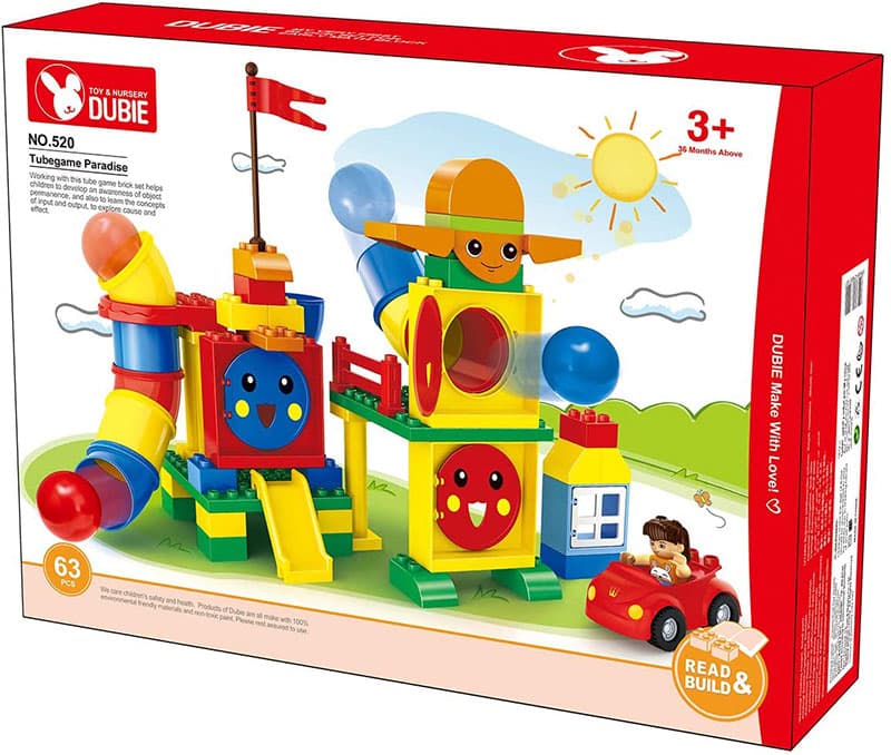 Dubie Dečije kocke Plastične kocke IGRALIŠTE 63 dela 876020