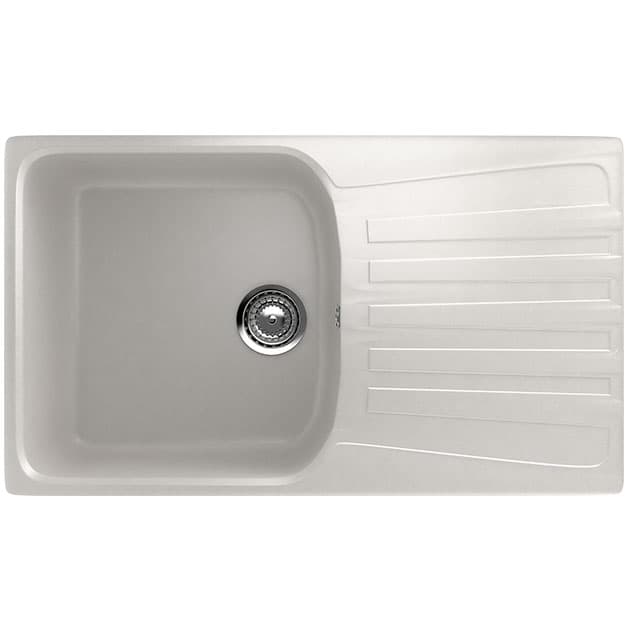 Granitna sudopera sa sifonom Ulgran U203-341 četvrtasta mlečno bela