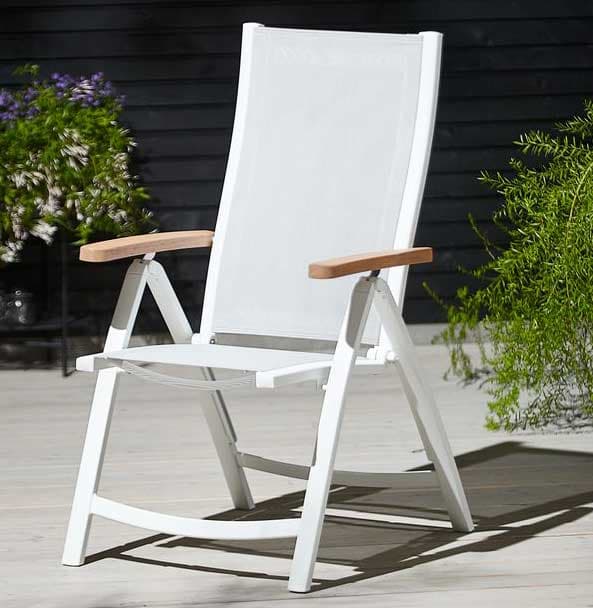 Podesiva baštenska stolica Visio White