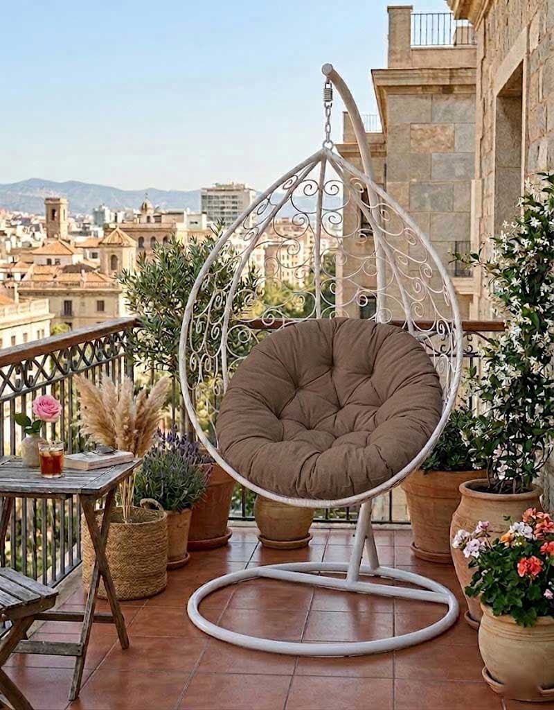 Jastuk Za Gnezdo Baštensku Ljuljašku 140 cm Brown