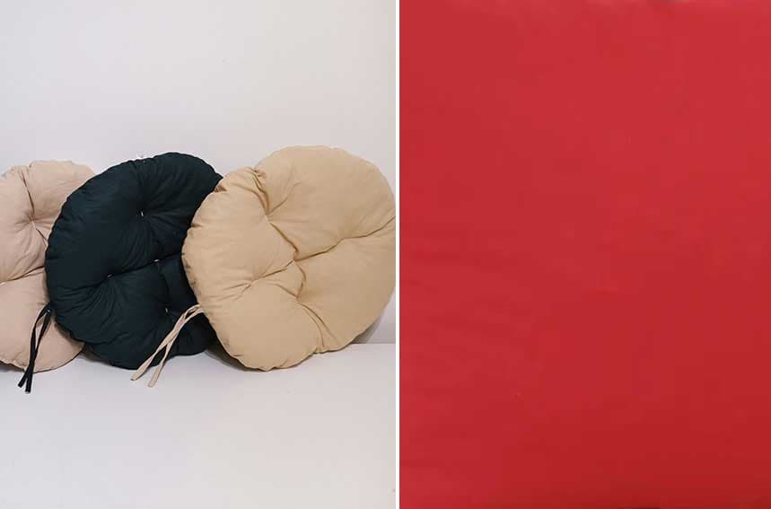 Okrugli jastuk sedalica za stolice 50 cm - Red