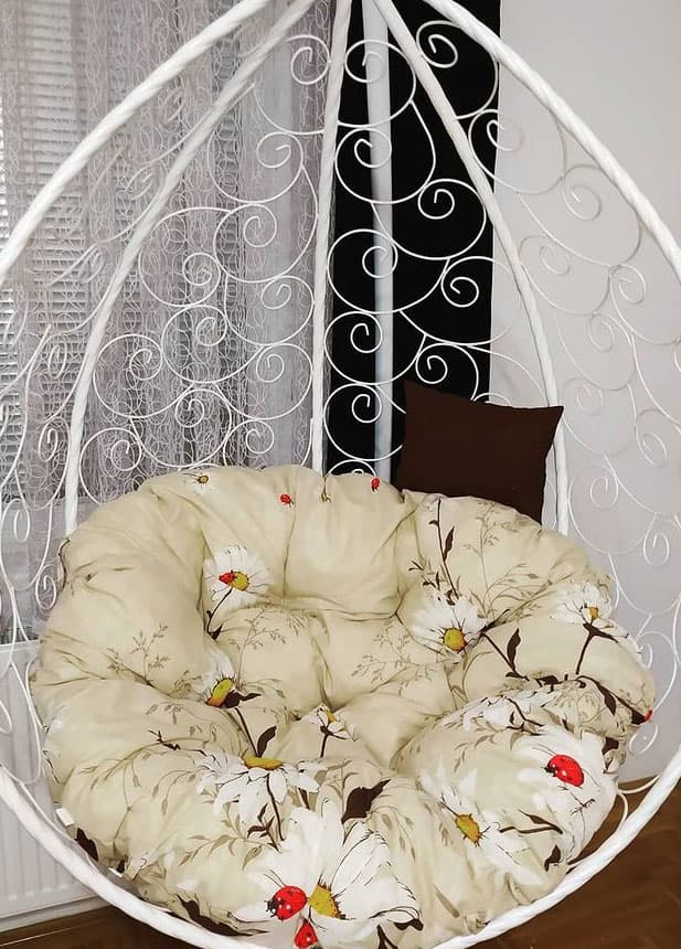 Jastuk Za Jaje Baštensku Ljuljašku 140 cm Bele rade