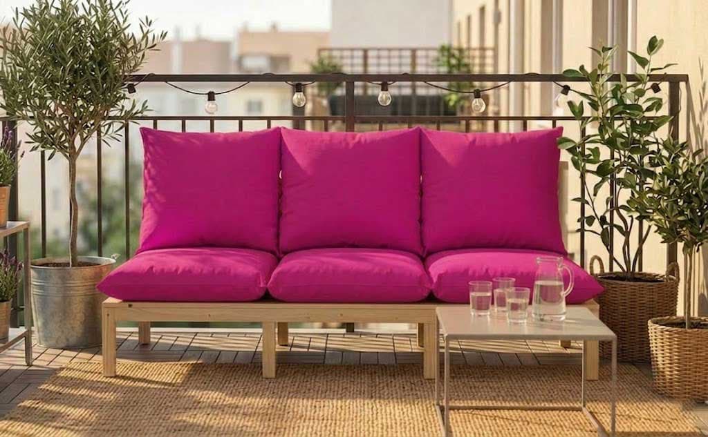 Jastuk Za BaštenskI Dvosed 120 x 50 x 50 cm CIKLAMA