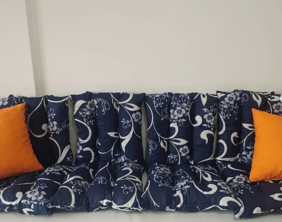 Jastuk Za Stolicu Sa Naslonom 1 kom. 50 x 100 cm Dark Blue ORNAMENT