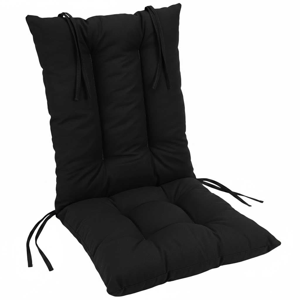 Jastuk Za Stolicu Sa Naslonom 1 kom. 50 x 100 cm BLACK