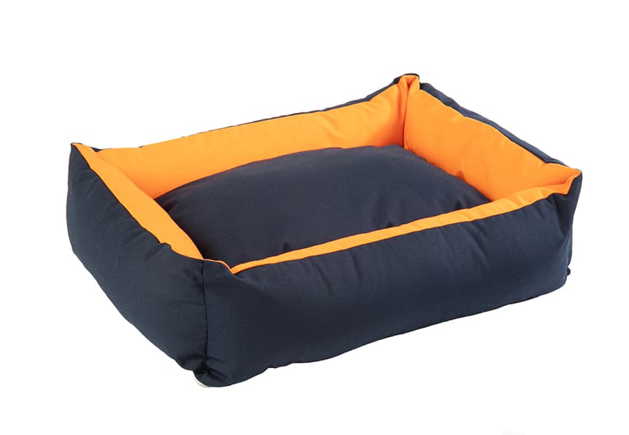Pet Line Krevet za pse Square Navy-Orange 90cm 36-3