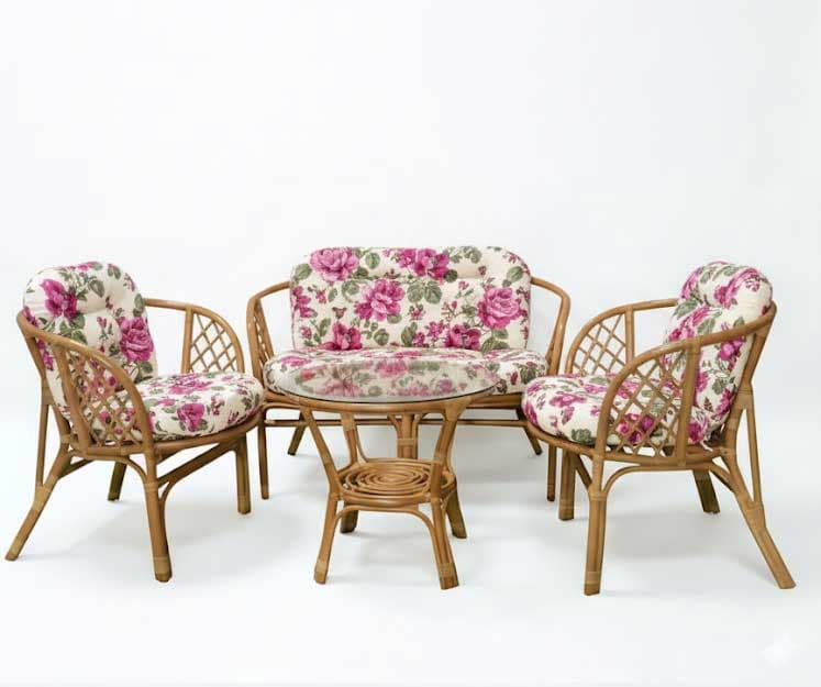 Jastuci za bambus ratan garnituru Bahama Pink FLOWERS