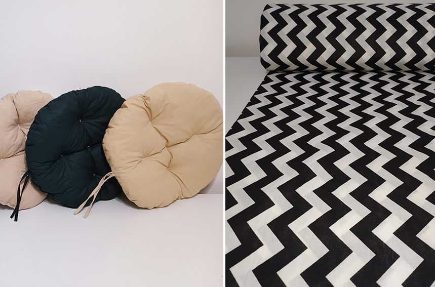 Okrugli jastuk sedalica za stolice 50 cm - Cik Cak BW