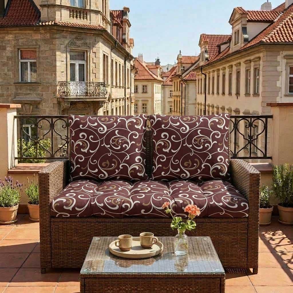 Jastuci za dvosed - 100 x 50 x 50 cm - Brown Ornament