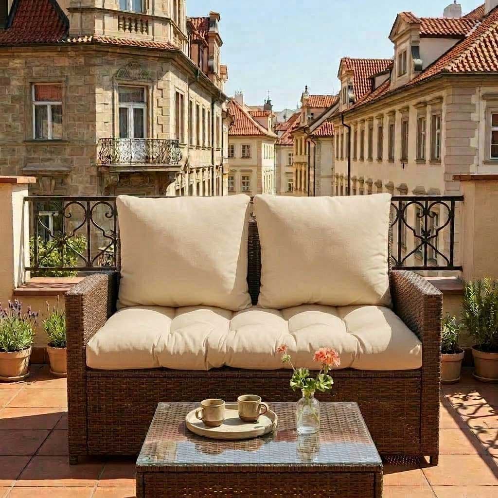 Jastuci za dvosed - 100 x 50 x 50 cm - Beige