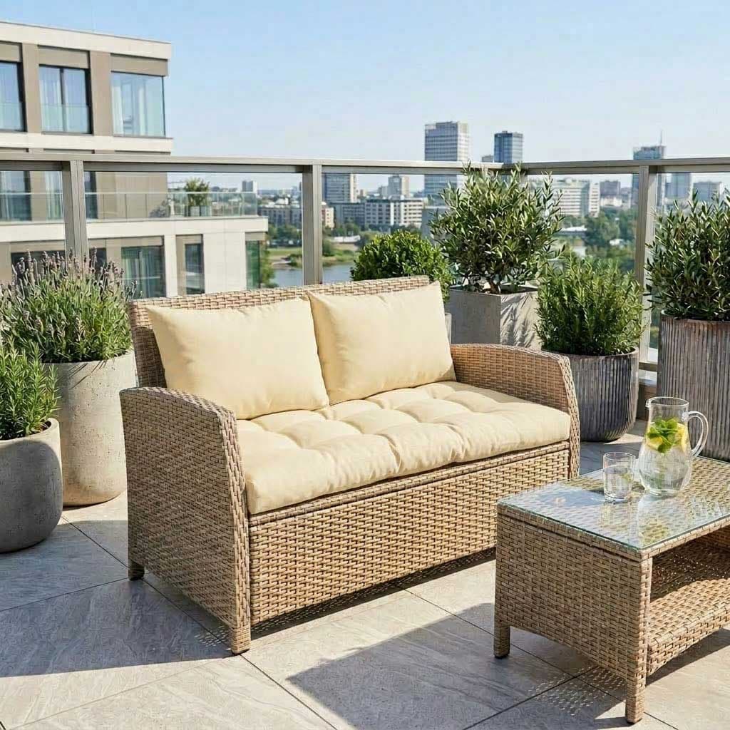 Jastuci za dvosed - 130 x 50 x 50 cm - Beige