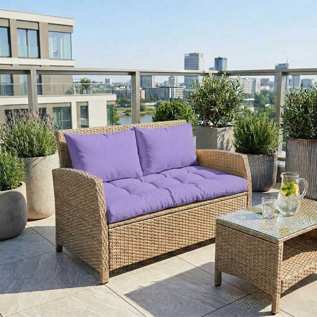 Jastuci za dvosed - 130 x 50 x 50 cm - Lila