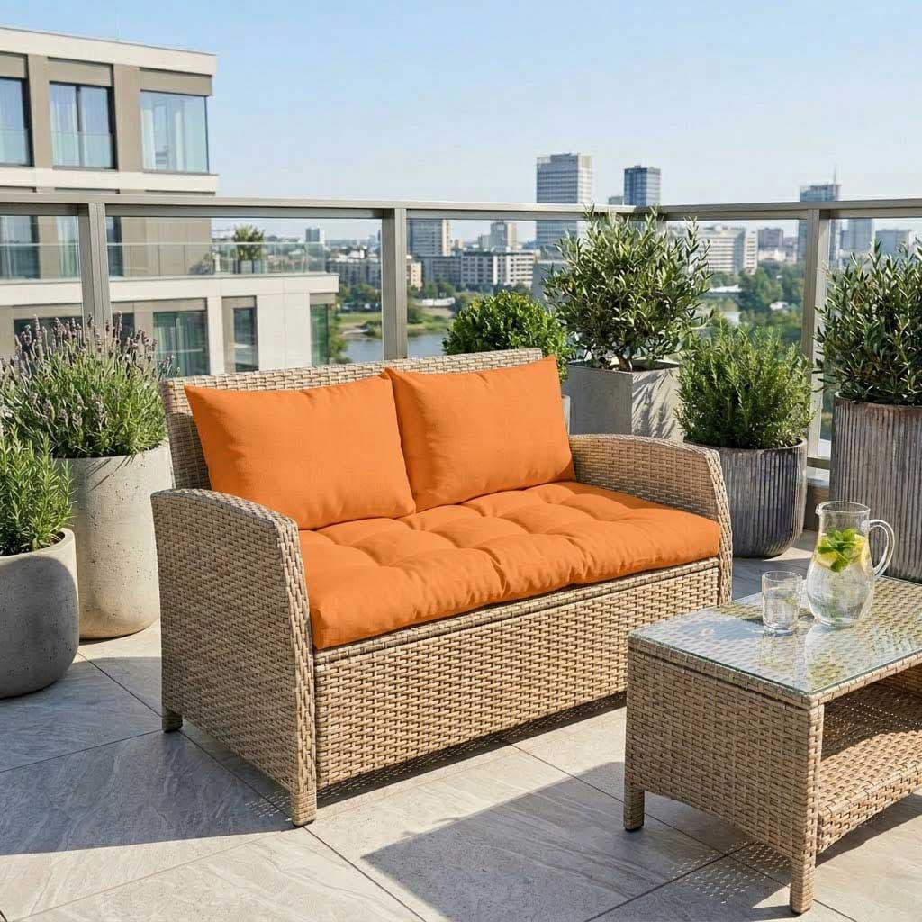 Jastuci za dvosed - 130 x 50 x 50 cm - Orange