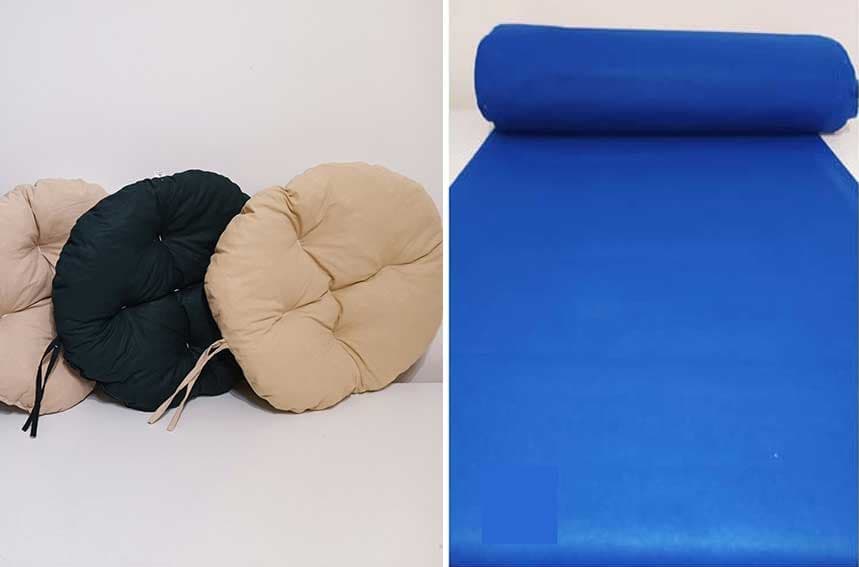 Okrugli jastuk sedalica za stolice 50 cm - Blue