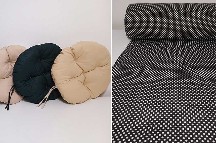 Okrugli jastuk sedalica za stolice 50 cm - Dots